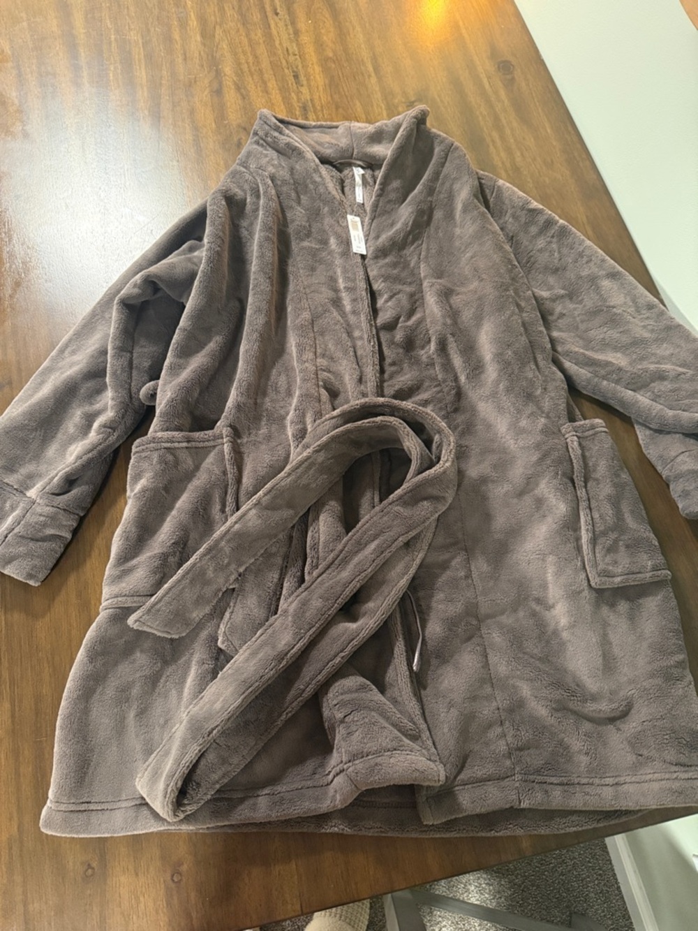 Soma Plush Spa Robe - Taupe Brown